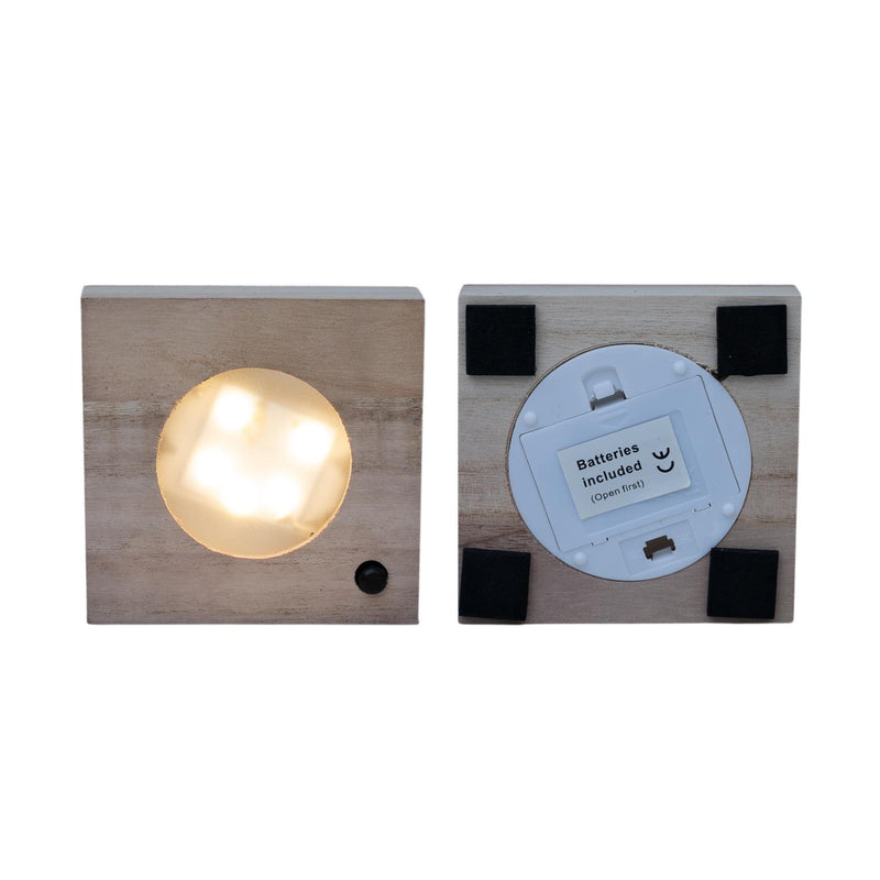 Calathea in Samoa glas met LED verlichting - ø12cm - ↕10cm